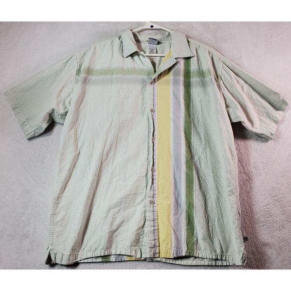 The North Face Shirt Mens Size Large Multi Plaid Short Sleeve Collar Button Down - Picture 1 of 10